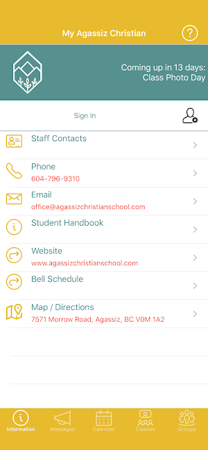 My Agassiz Christian Screenshot 0