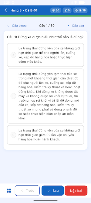 Ôn Thi GPLX 600 Câu 2026 Screenshot 3