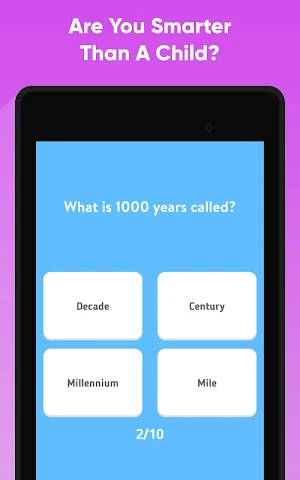 Are You Smarter Than A 10 Year Old? Screenshot 3