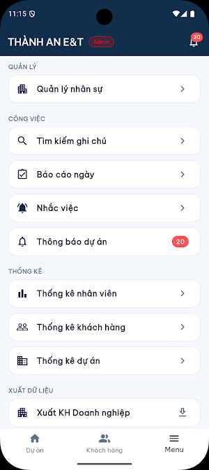Thành An E&T Mobile Screenshot 0
