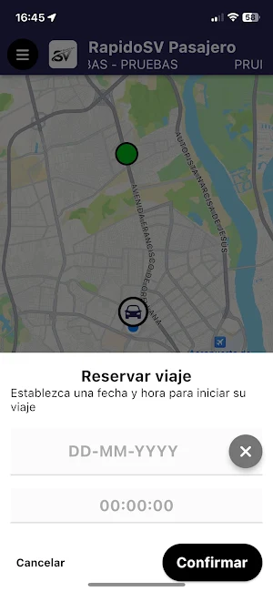 RapidoSV Pasajero Screenshot 2