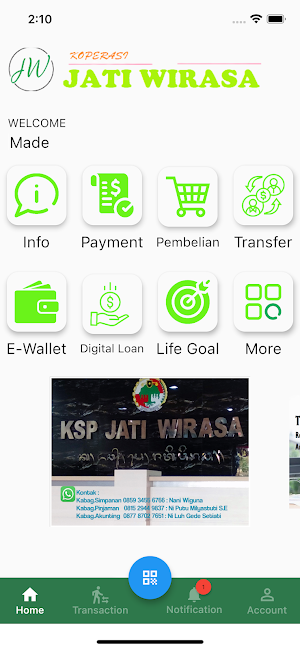 Jati Wirasa Mobile Screenshot 3