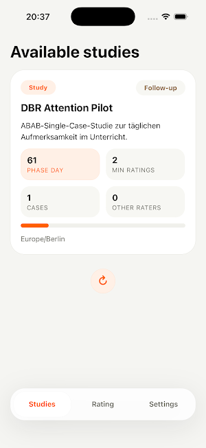 Behavior Rating Screenshot 2