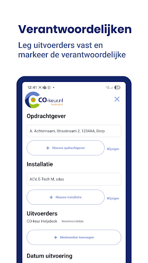 CO-keur app Screenshot 2