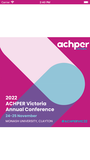 ACHPER 2022 Screenshot 0