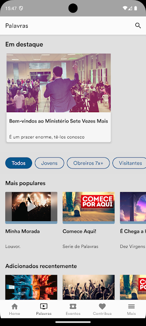 Ministério Sete Vezes Mais Screenshot 1