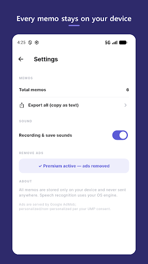 Murmur - Voice Memo Recorder Screenshot 2