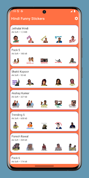 Hindi Funny Stickers Screenshot 3