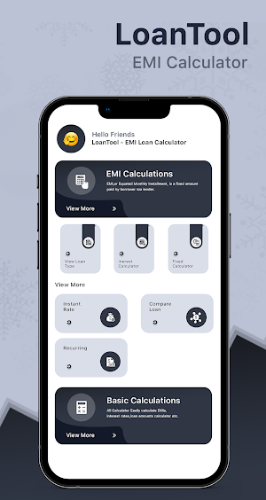 LoanTool - Loan EMI Calculator Screenshot 1