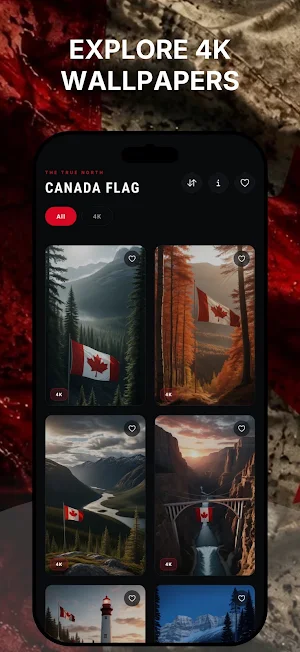 Canada Flag Wallpaper Screenshot 1