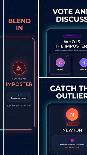 Outlier: Imposter Party Game Screenshot 2