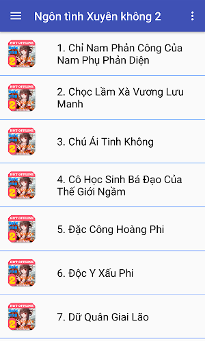 Truyện ngôn tình xuyên không offline phần 2 Screenshot 2