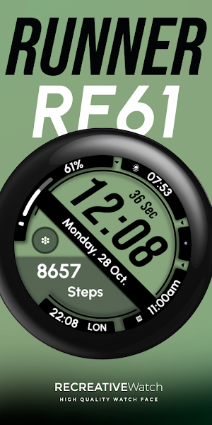 RE61 - Runner Watch Face Screenshot 1