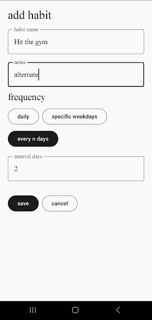 Habits Screenshot 2