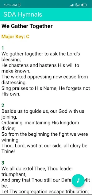 SDA Hymnals Screenshot 2