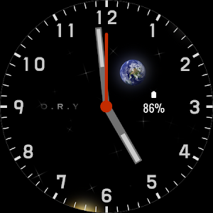 Space Time Analog Watchface Screenshot 2