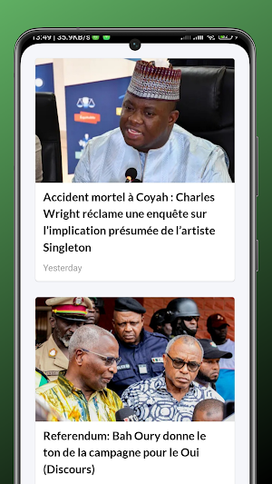 Actualités  Guinée  et Infos Screenshot 1