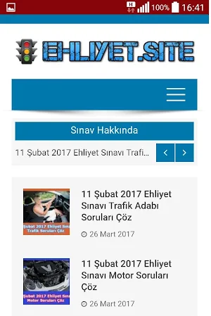2018 Ehliyet Sınav Soruları Screenshot 0