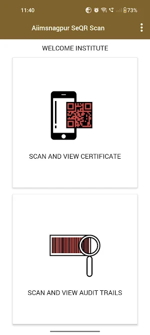 AIIMS Nagpur SeQR Scan Screenshot 2