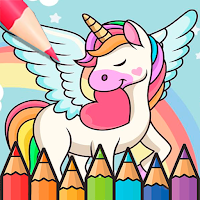 Unicorns Coloring Book Game