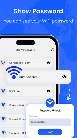 WiFi Password Viewer & Scan Screenshot 1