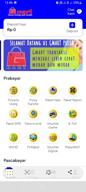 Gmart Pulsa Screenshot 1