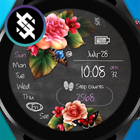 BFF61- Blackboard Art Flower