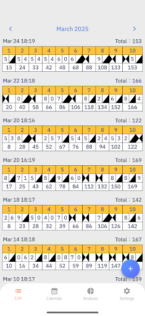 Bowlard Log Screenshot 1