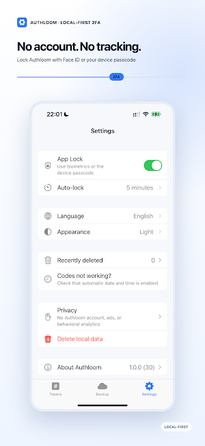 Authloom: 2FA Authenticator Screenshot 3