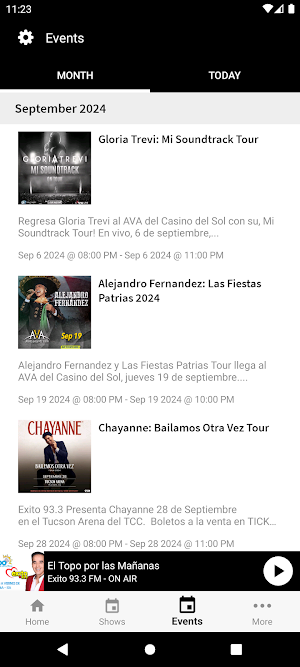 Exito 93.3 Screenshot 3