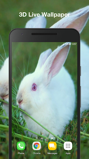 Cute Bunny Live Wallpaper Screenshot 0