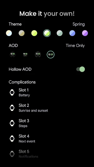 Dual Tone: Wear OS watch face Screenshot 1