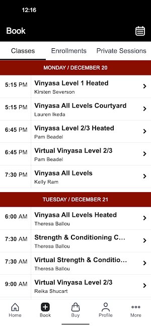 Yoga108 Studio Screenshot 1