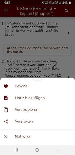 Holy Bible in German(Offline) Screenshot 2