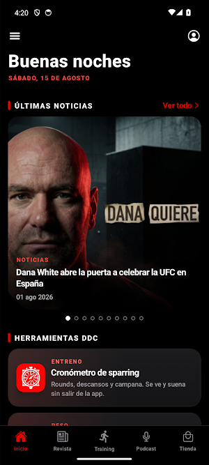 Deporte de Contacto Screenshot 0
