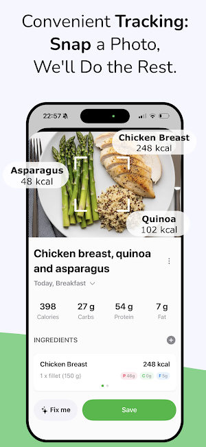 Nutrevo: Diet Coach & Tracker Screenshot 1