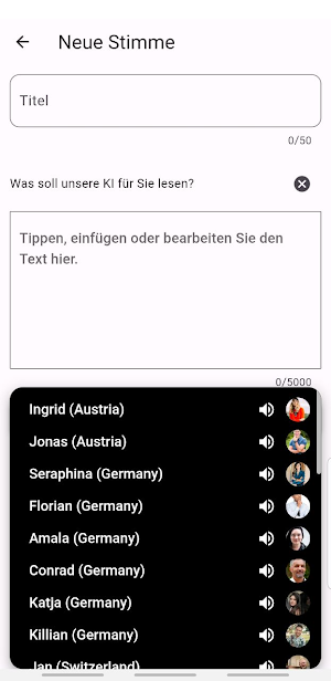 Wandeln Sie Text in Sprache um Screenshot 0