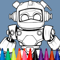 Little Mecha Coloring Book