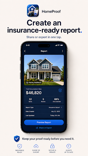 HomeProof: Home Inventory Screenshot 2