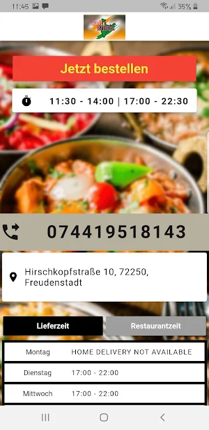Little India Restaurant Screenshot 1