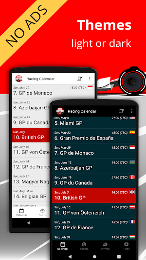 Racing Calendar 2022 - Donate Screenshot 0