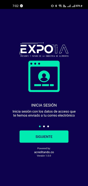Expo IA Check In Screenshot 3