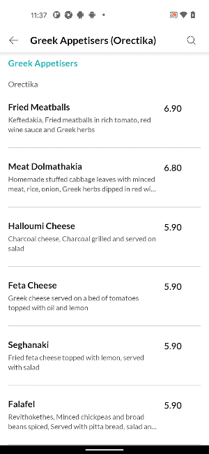 Yamas Greek Cuisine Screenshot 3