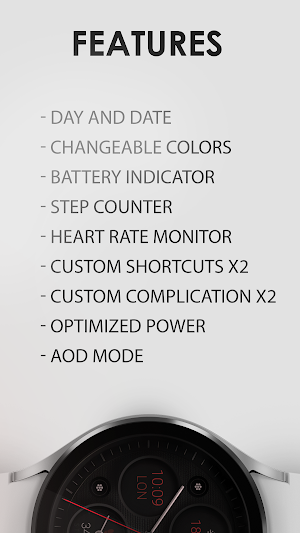 Dream 124 analog watch face Screenshot 3