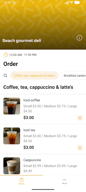 Beach gourmet deli Screenshot 0