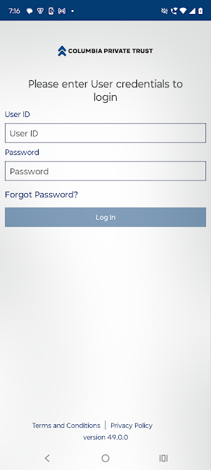Columbia Private Trust Screenshot 0