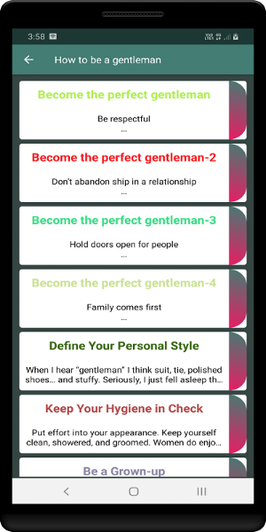 How to be a gentleman Screenshot 0