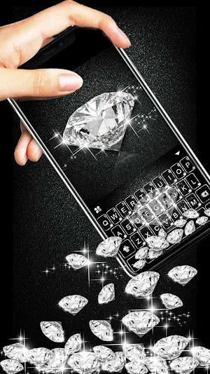 Diamond Live Gravity Keyboard Background Screenshot 1