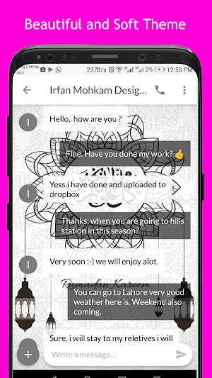Ramadan Kareem SMS Dual Theme Screenshot 0