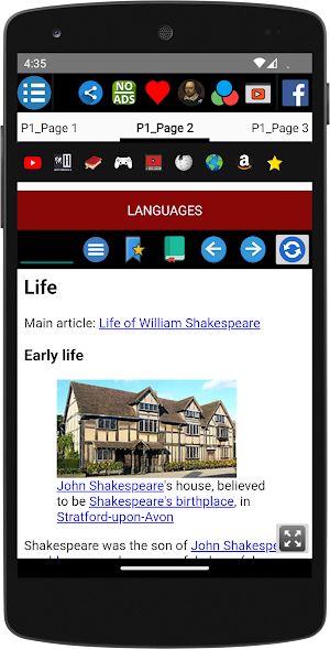 William Shakespeare -Biography screenshot 3
